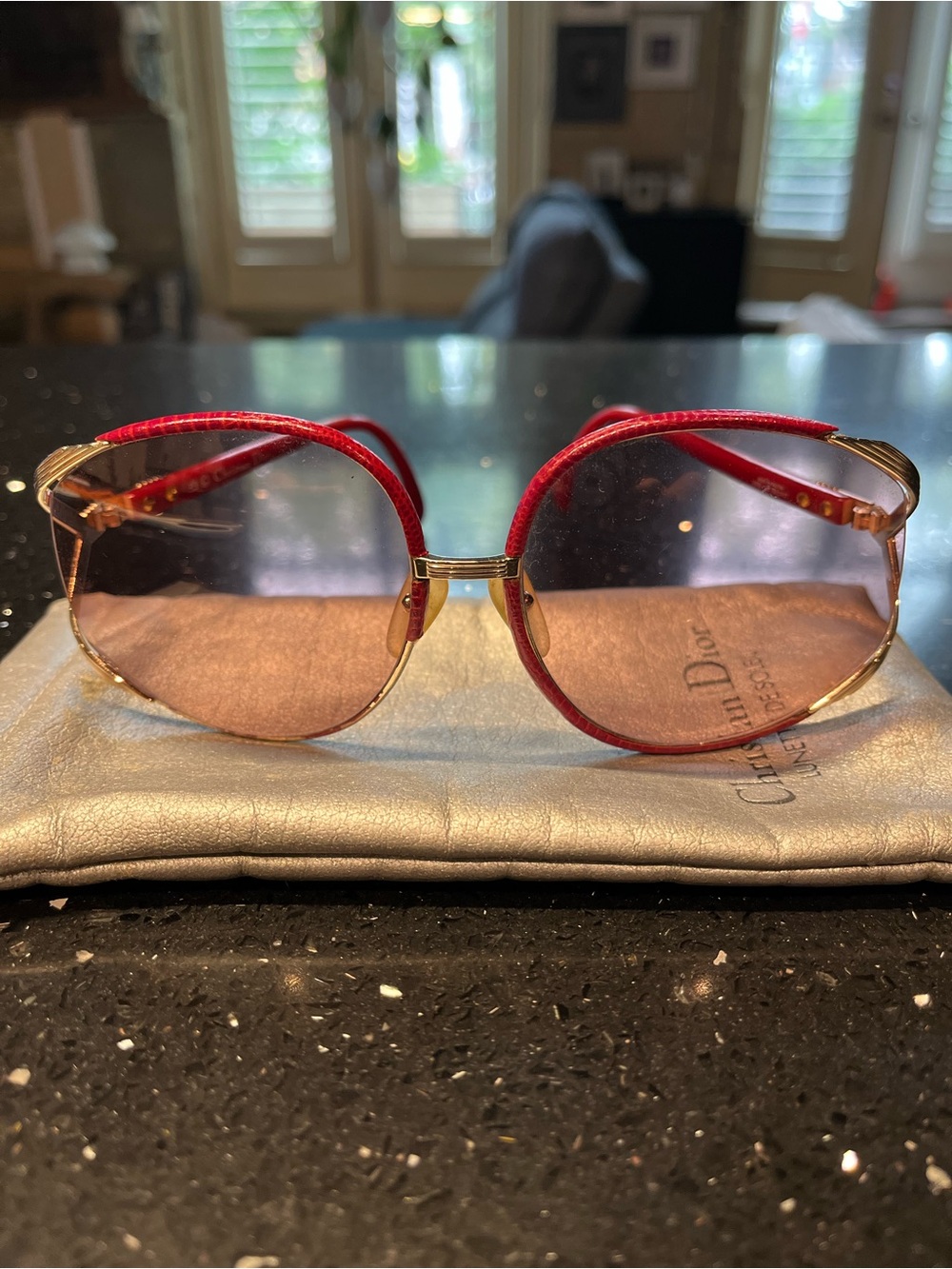 1980s Vintage Christian Dior Oversized Sunglasses – "American Hustle" Era